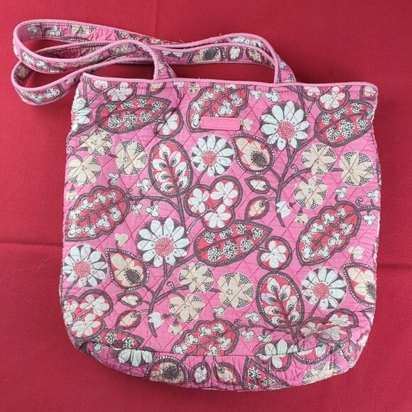 Vera Bradley Handbags - For Kitty Rescue! Vera Bradley Quilted Tote Bag, Pink & Flowery
